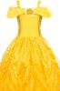 Kids Costumes to Hire - Belle Glitter Dress - GIRL